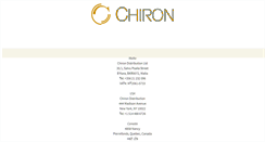 Desktop Screenshot of chironinc.com